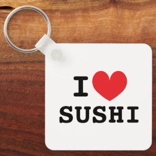 Llavero Llaveiro de sushi con corazón para amante del sush