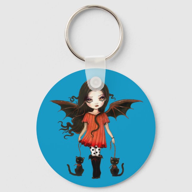 Llavero Llaveiro de vampiro lindo hijo de Halloween (Anverso)