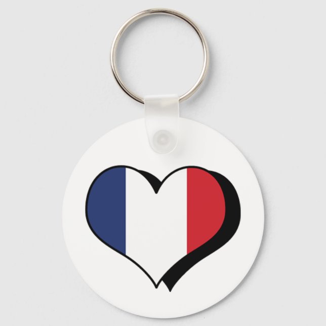 Llavero Llaveiro Me Encanta Francia (Anverso)