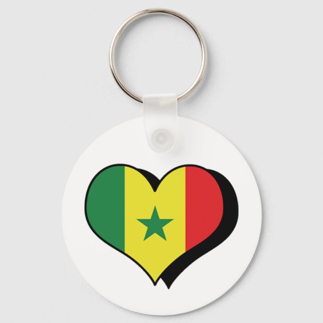 Llavero Llaveiro Me Encanta Senegal (Anverso)