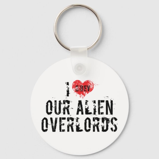 Llavero Llaveiro Me Encantan Nuestros Amos Alienígenas (Anverso)