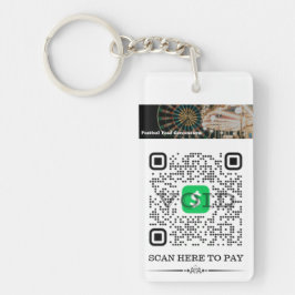 Llavero Llaveiro personalizado con código QR de Cash App y