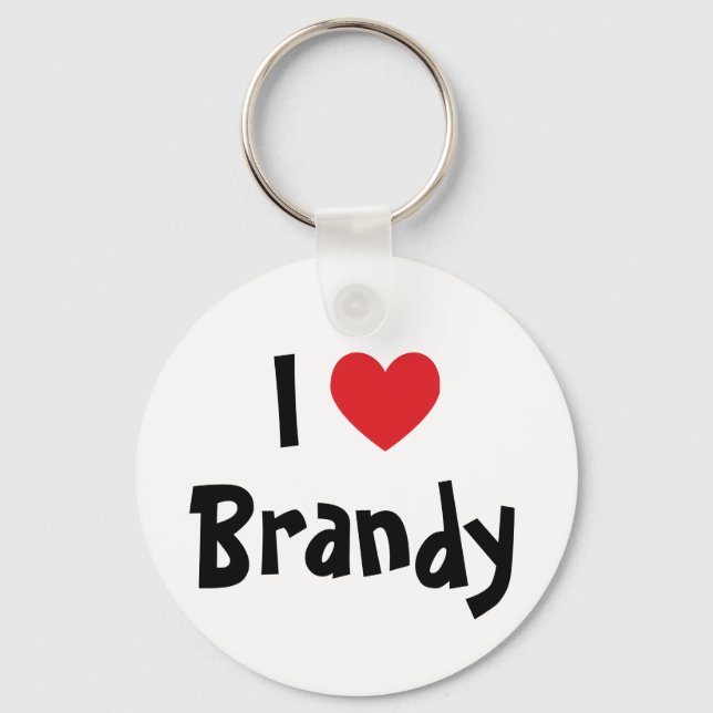 Llavero Llaveiro Yo Amo Brandy (Anverso)