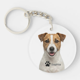 Llavero Llaveras de perro marrón Jack Russell personalizad