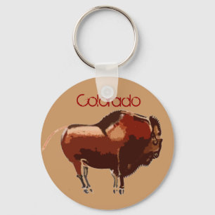 Llavero Llaverero de Bisonte Pintado de Colorado
