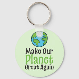 Llavero Llaverero de botón básico Planet Great Again 2.25"