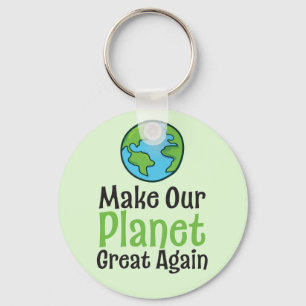 Llavero Llaverero de botón básico Planet Great Again 2.25"
