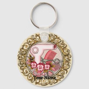 Llavero Llaverero de Esteticista de Pensamiento Rosa Elega