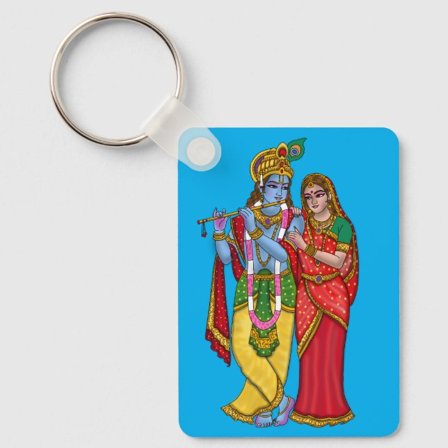 Llavero Llaverero de Radha Krishna (Anverso)