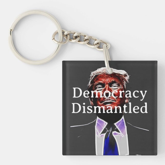 Llavero Llaverero Democracia Desmantelada (Frente)