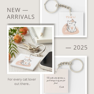 Llavero Llaverero Personalizado Amante de Gatos Adorables 