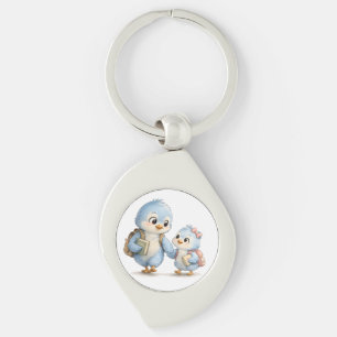 Llavero Llaverero Premium Little Blue Birds
