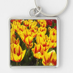 Llavero Llavereros de flores de tulipán Tulipanes amarillo