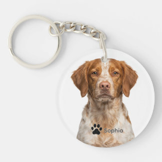 Llavero Llavereros personalizados de perro Brittany Spanie