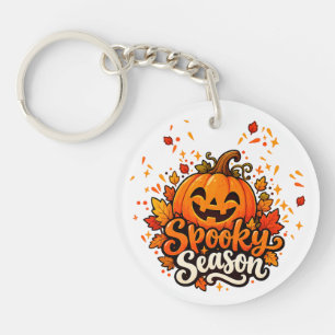 Llavero Llaverito Acrílico de Calabaza de Halloween de Tem