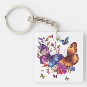 Llavero Llaverito de acrílico de mariposa elegante
