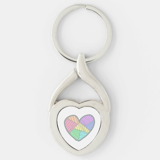 Llavero Llaverito de corazón adorable (Anverso)
