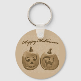 Llavero Llaverito de Dos Calabazas Feliz Halloween