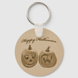 Llavero Llaverito de Dos Calabazas Feliz Halloween