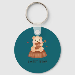 Llavero Llaverito de Osito de Peluche Adorable Oso Estét