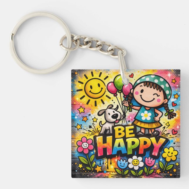 Llavero Llaverito de Sé Feliz (Frente)