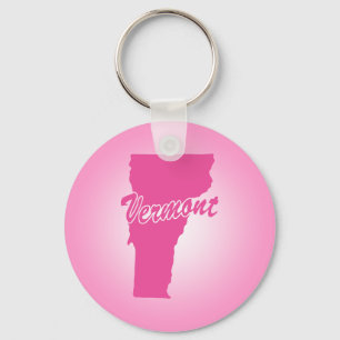 Llavero Llaverito del Estado de Vermont Rosa