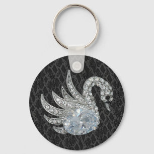 Llavero Llaverito Joyero Cisne Cuero (017-047)