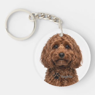 Llavero Llaveritos personalizados para perros Cavapoo con