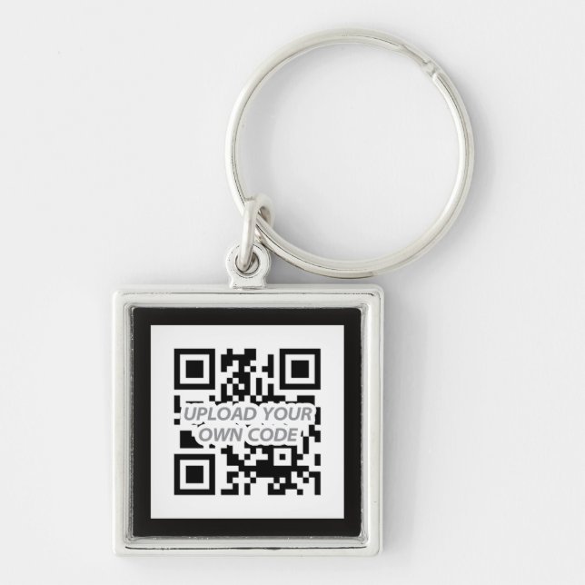 Llavero ¡Llavero del código de Personalizable QR - (Frente)
