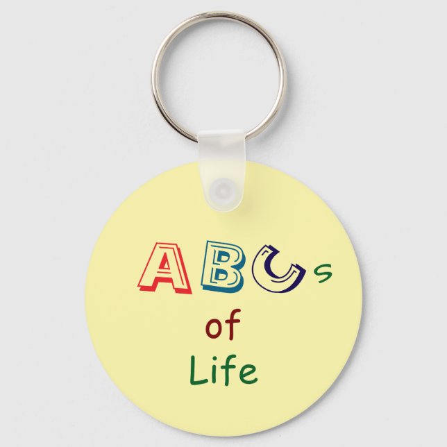 Llavero Llaves de acrílico de las ABC de la vida (Anverso)