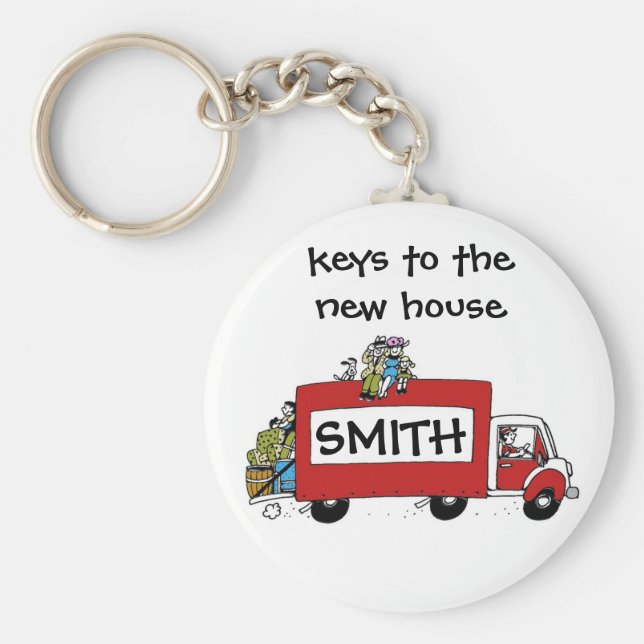 Llavero llaves de nueva casa, garaje, almacenamiento (Frente)