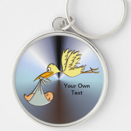 Llavero Llegada recién nacida del bebé - una entrega de la