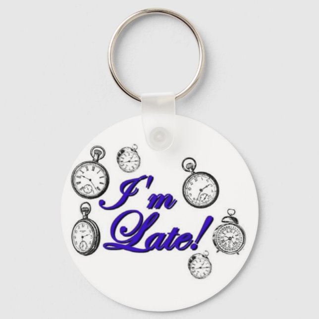 Llavero ¡Llego tarde! ¡Llego tarde! (Anverso)