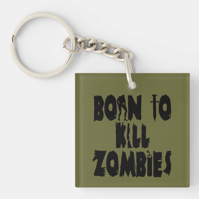 Llavero Llevado matar a zombis (Frente)