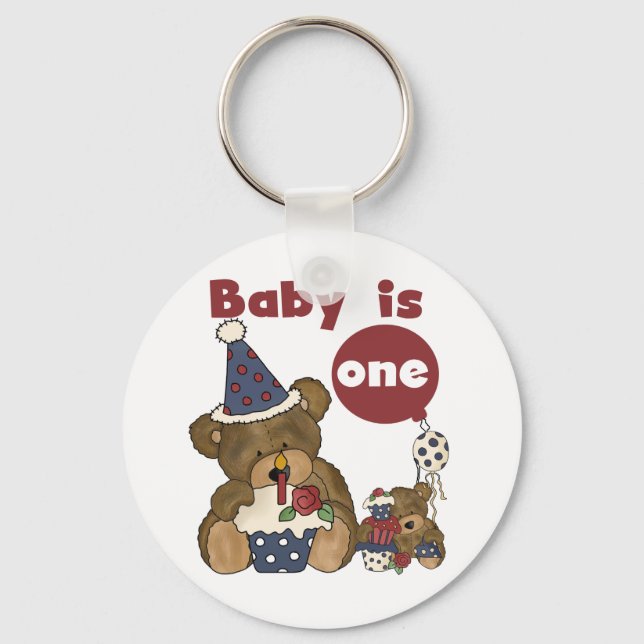 Llavero Lleve las 1ras camisetas y regalos azules de Bortj (Anverso)