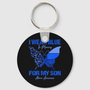 Llavero Llevo Azul En Memoria Para Mi Hijo Conciencia De A