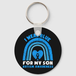 Llavero Llevo Azul Para Mi Hijo Regalos De Concienciación