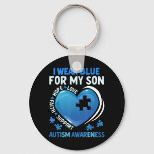 Llavero Llevo Azul Para Mi Hijo Regalos De Concienciación