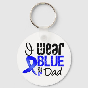 Llavero Llevo Blue Ribbon para mi papá - cáncer de colon