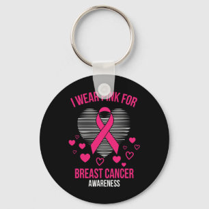 Llavero Llevo Corazón de Cinta Rosa Genial Conciencia del 
