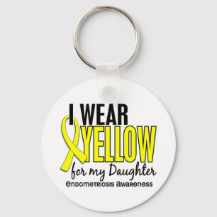 Llavero Llevo el amarillo para mi endometriosis de la hija