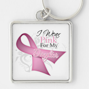 Llavero Llevo el rosa para mi cáncer de pecho de la hija