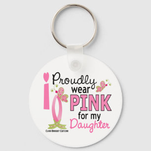 Llavero Llevo el rosa para mi cáncer de pecho de la hija