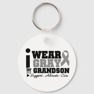 Llavero Llevo la cinta gris para mi nieto