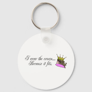 Llavero Llevo la corona porque cabe