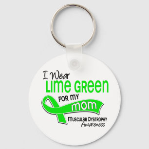 Llavero Llevo la verde lima para mi distrofia muscular de