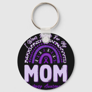 Llavero Llevo Púrpura Para Mi Mamá Epilepsia Awareness Rai