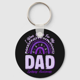 Llavero Llevo Púrpura Para Mi Papá Epilepsia Awareness Rai