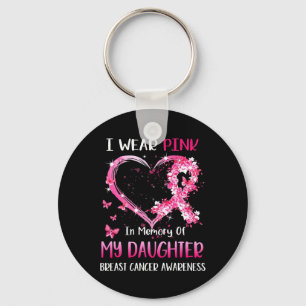 Llavero Llevo Rosa En Memoria De Mi Hija Cáncer de mama
