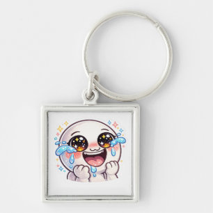 Llavero Llorando de alegría Kawaii adorable con lágrimas f
